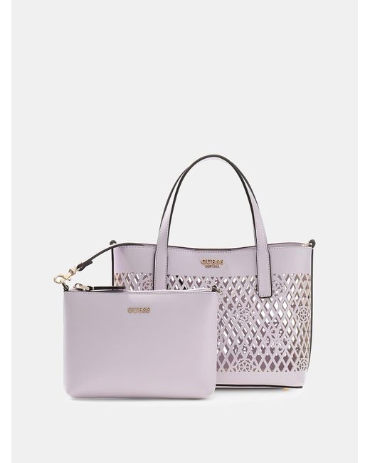 Guess White Shopper Letty