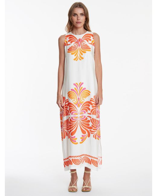 Ana Alcazar White Kleid Waya