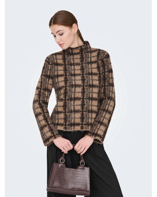 ONLY Brown Pullover Onllouise
