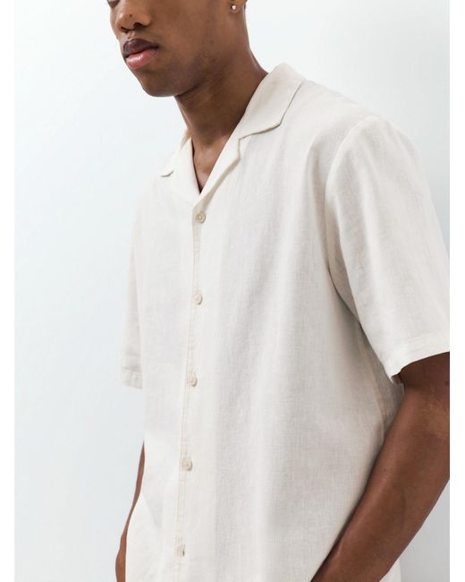 Pull&Bear Hemd in White für Herren