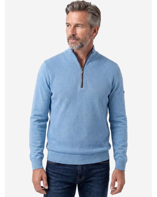 Redmond Pullover Basic in Blue für Herren