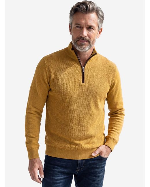 Redmond Pullover Basic in Yellow für Herren