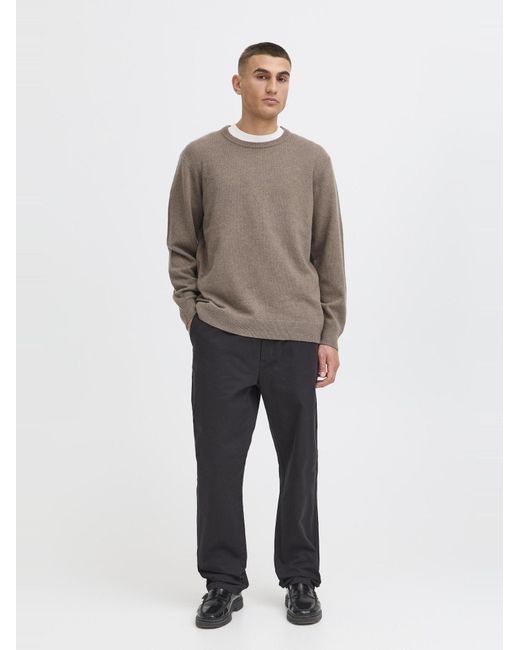 Solid Strickpullover Sdrick in Gray für Herren