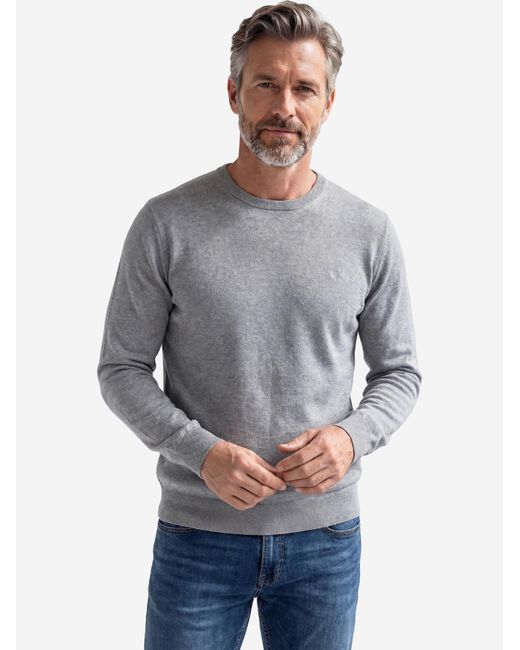 Redmond Pullover Basic in Gray für Herren