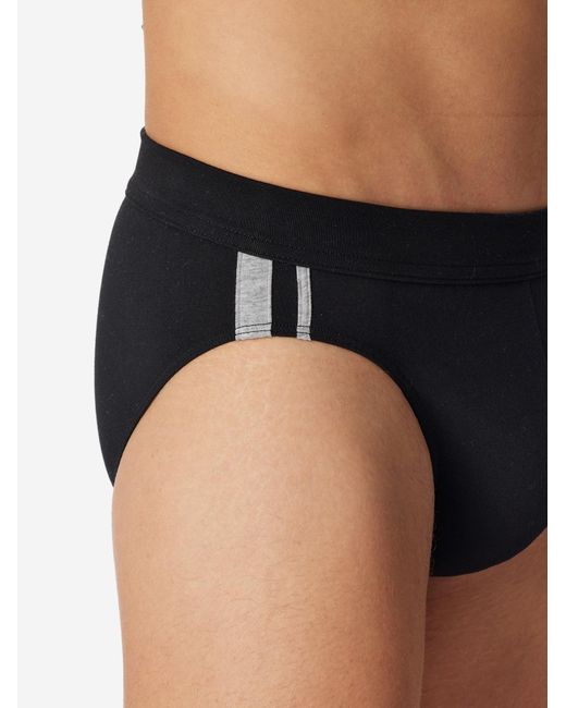 Schiesser Slip 95/5 Stretch in Black für Herren