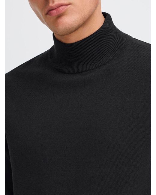 Solid Rollkragenpullover Sdakalmo in Black für Herren