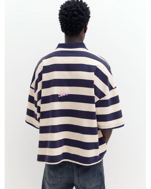 Pull&Bear Poloshirt in Blue für Herren