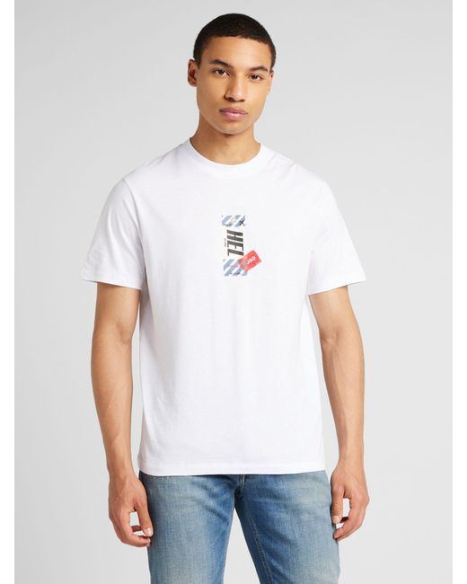 HUGO T-shirt 'ditroso' in White für Herren