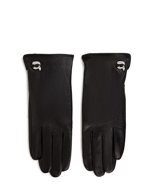 Karl Lagerfeld Black Fingerhandschuhe