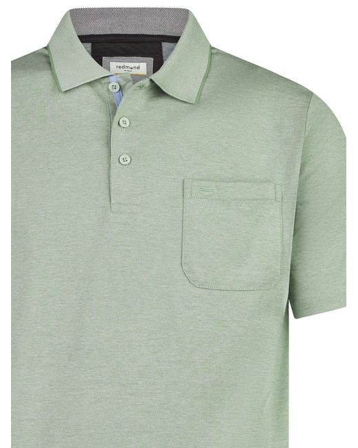 Redmond Shirt Basic in Green für Herren