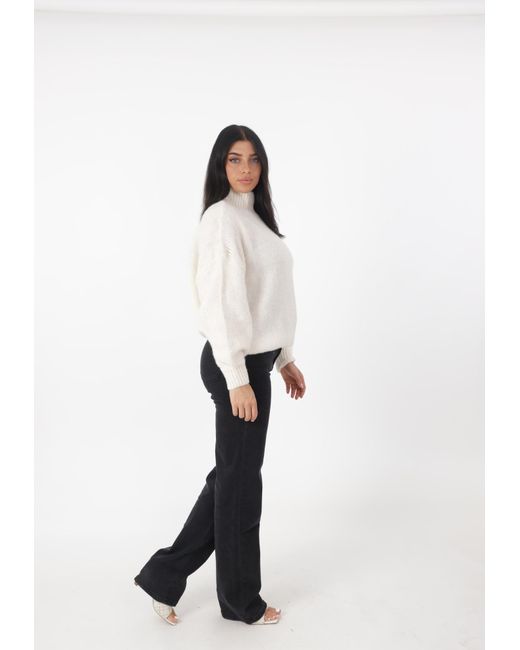 Elara White Pullover
