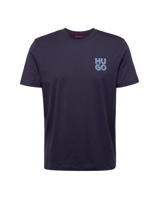 HUGO T-shirt 'dimoniti' in Blue für Herren