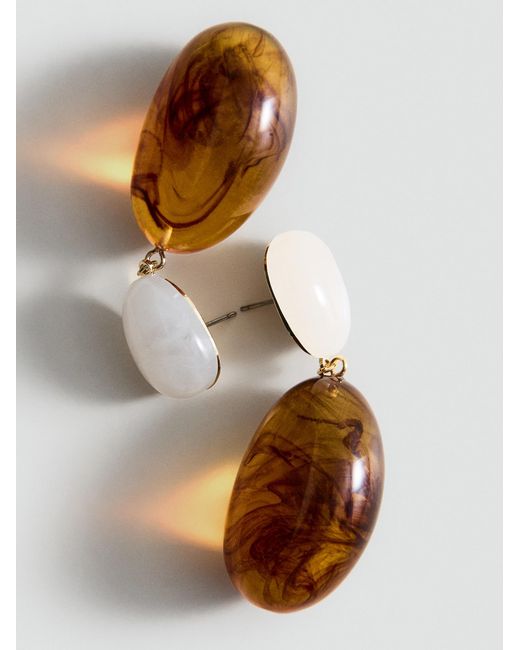Mango White Ohrringe Tamina