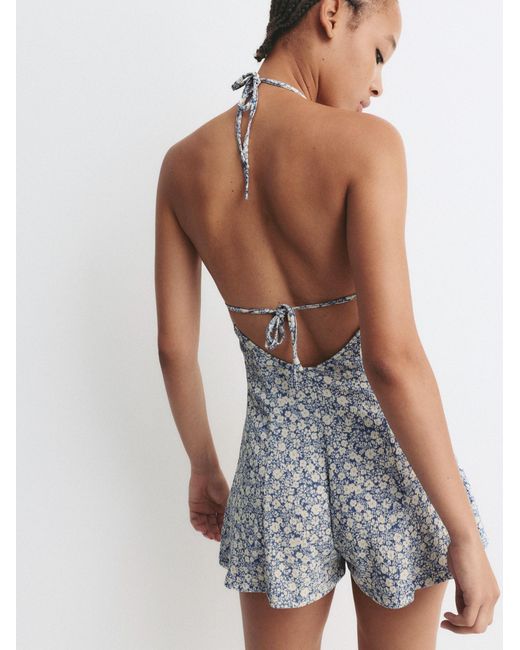 Pull&Bear Blue Jumpsuit