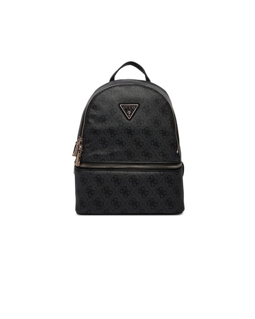 Guess Black Rucksack Adjustable Strap Backpack With