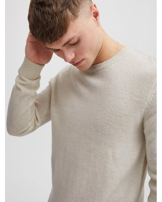 Solid Pullover in White für Herren