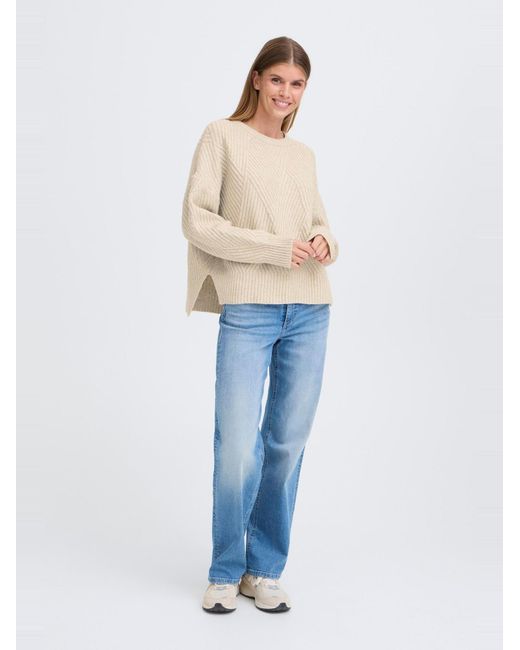 Oxmo White Strickpullover Oxibomma