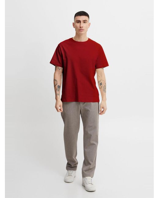 Solid T-Shirt Cadel in Red für Herren