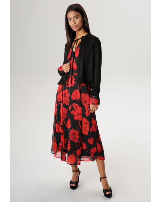 Aniston SELECTED Black Strickjacke