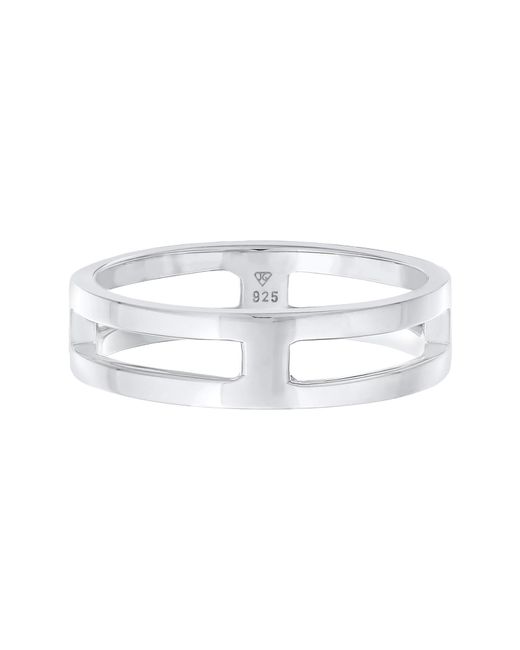Kuzzoi Ring in Metallic für Herren