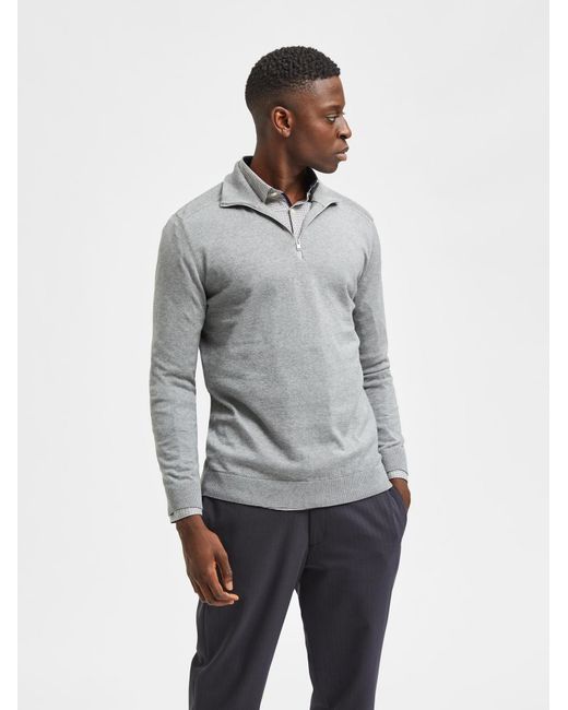 SELECTED Pullover Berg in Gray für Herren