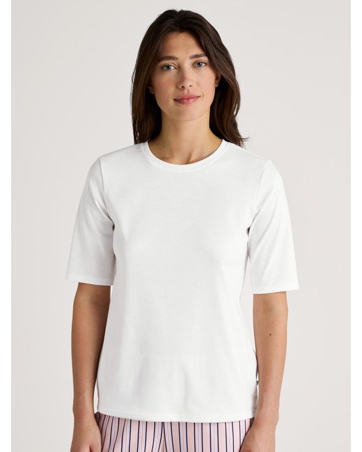 Calida White Schlafshirt