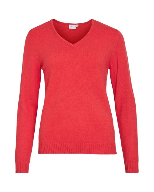 Vila Red Pullover Viril