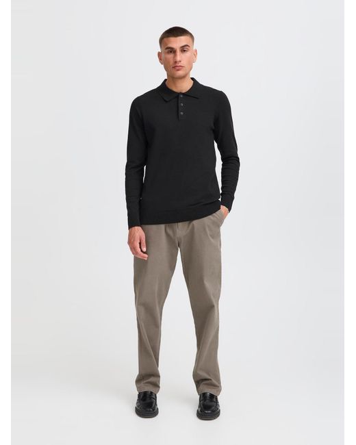 Solid Strickpullover Sdakel in Black für Herren