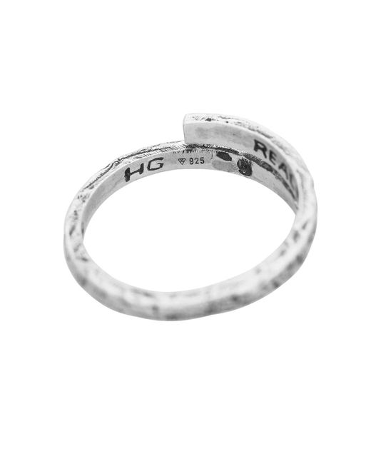 Haze & Glory Ring Evil Eye in White für Herren