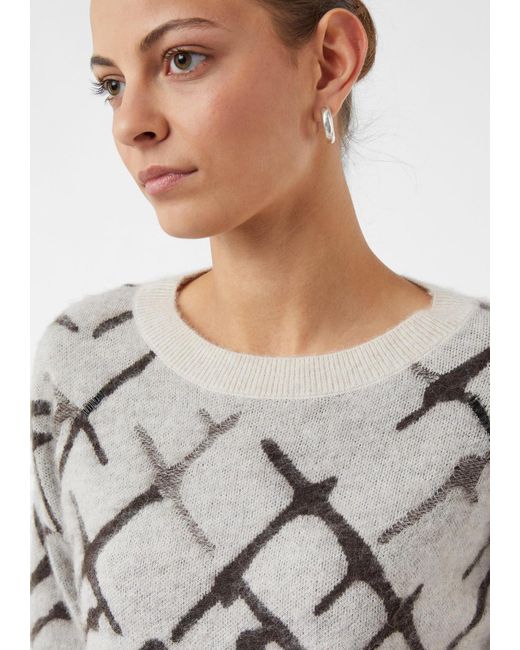 Comma, White Pullover