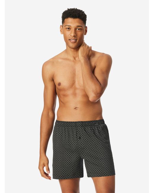 Schiesser Boxershorts Basic in Black für Herren