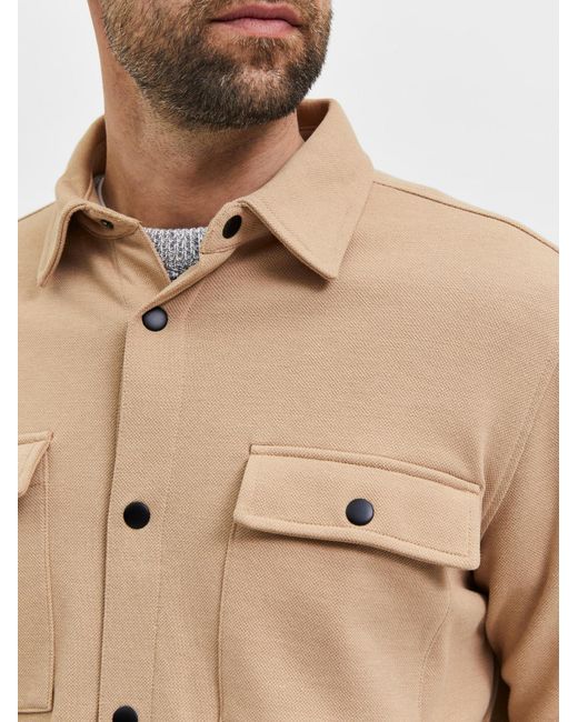 SELECTED Übergangsjacke in Natural für Herren