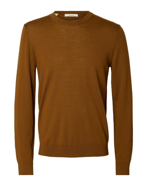 SELECTED Pullover Slhtray in Brown für Herren