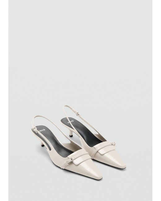 Mango White Slingpumps