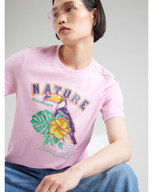 ONLY Pink T-shirt 'kaya'