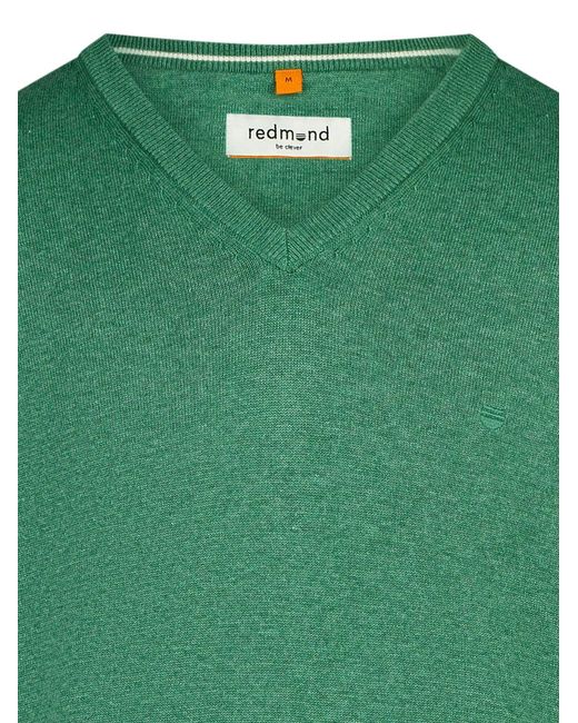 Redmond Pullover Basic in Green für Herren