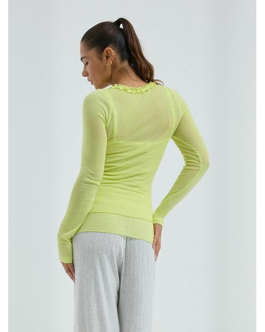 Seamless Basic Green Shirt