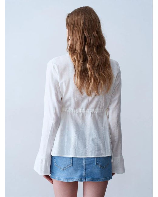 Dilvin White Bluse