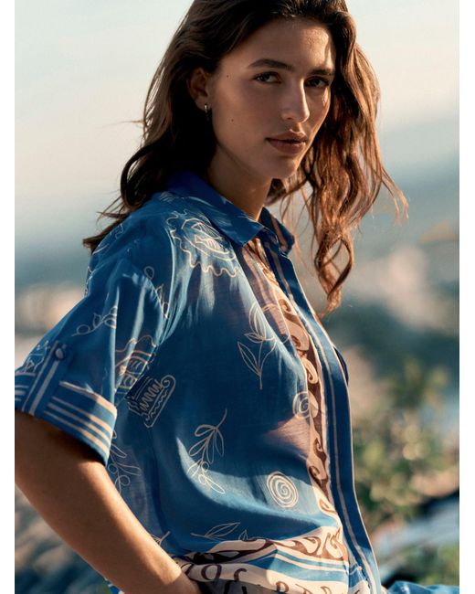 Next Blue Bluse