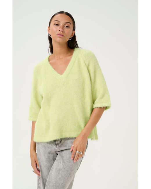 Kaffe Yellow Pullover Kaemilie