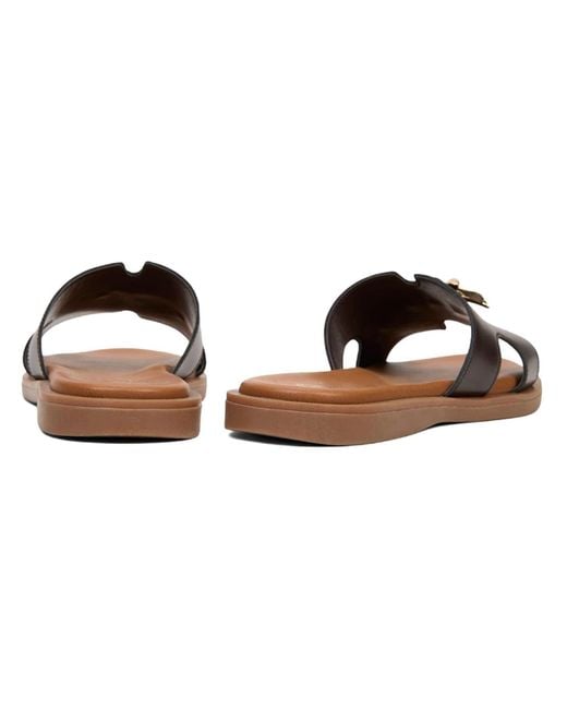 Desa Brown Pantolette Folien