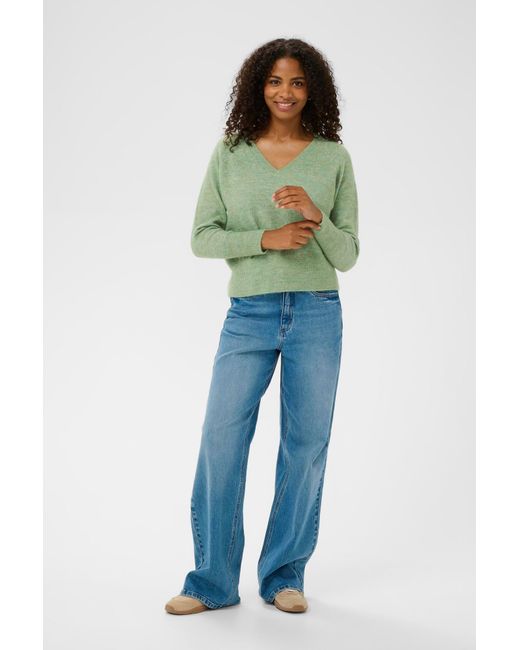 Kaffe Green Pullover Kaniel