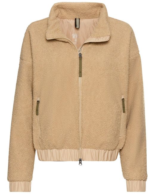 Camel Active Natural Teddy Blouson Mit Stehkragen Und 2-Wege-Reißverschluss