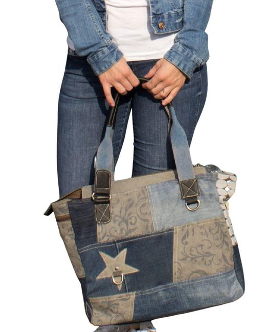 Sunsa Blue Shopper