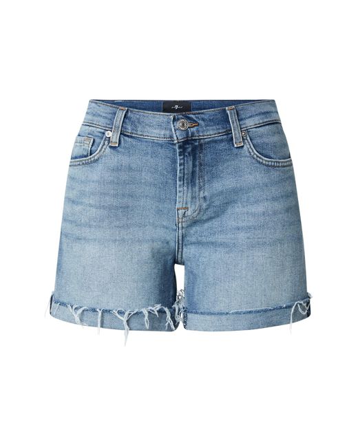 7 For All Mankind Blue Shorts