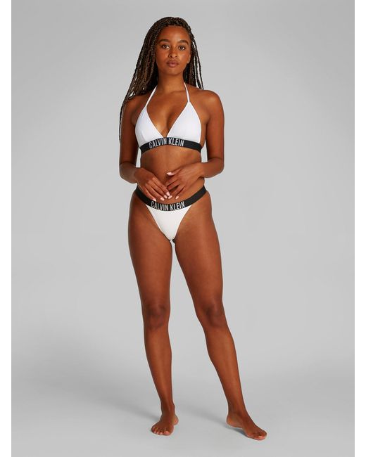 Calvin Klein White Bikinitop 'Intense Power'