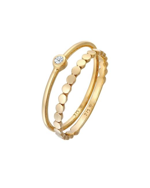 Elli DIAMONDS Metallic Ring Geo