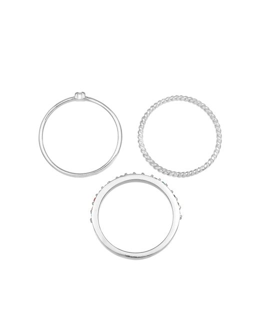 Elli Jewelry White Ring-Set