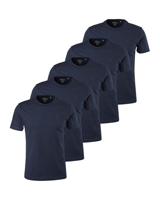 S.oliver Shirt Basic in Blue für Herren