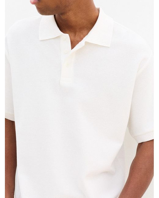 Pull&Bear Poloshirt in White für Herren